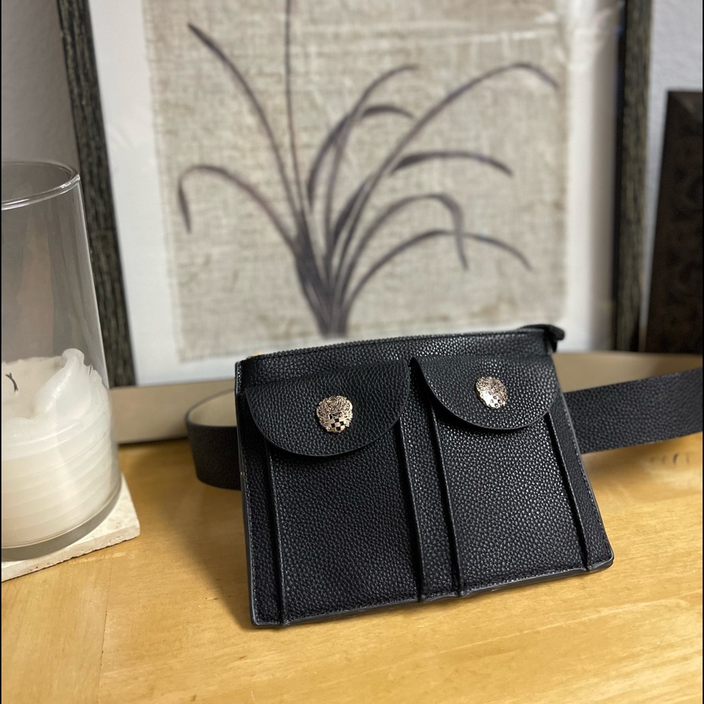Synthetic leather belt purse NWT